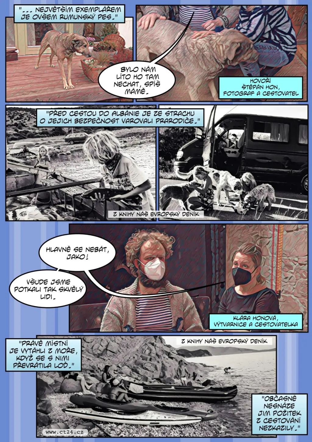 Místo letadla a hotelu s polopenzí se rodiče tří dětí rozhodli spoléhat jen na obytnou dodávku. Co zažili, ukazuje jejich kniha