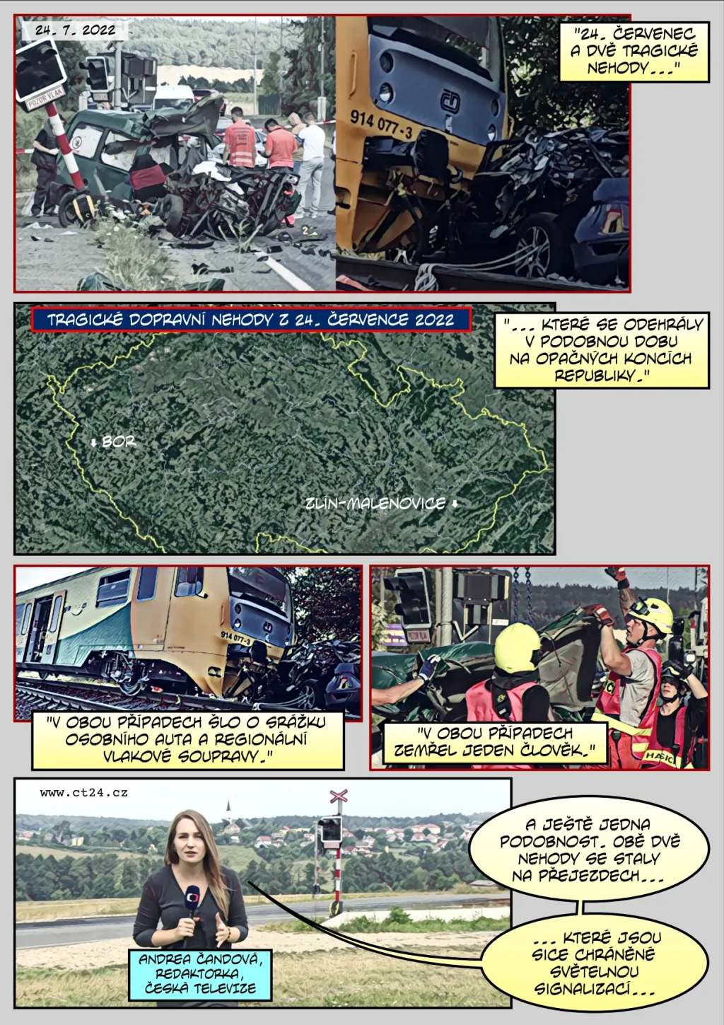 Přes prázdniny přibylo smrtelných nehod na železničních přejezdech. Roste i chybovost strojvedoucích