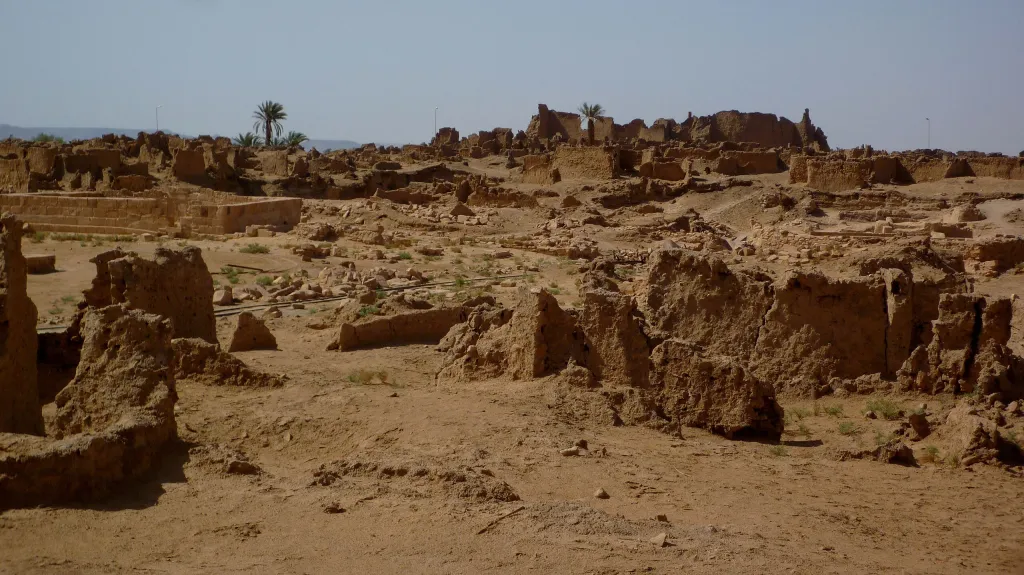 Ruiny města Garma na Sahaře