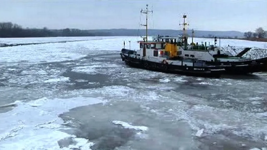 Zamrzlé řeky v Německu