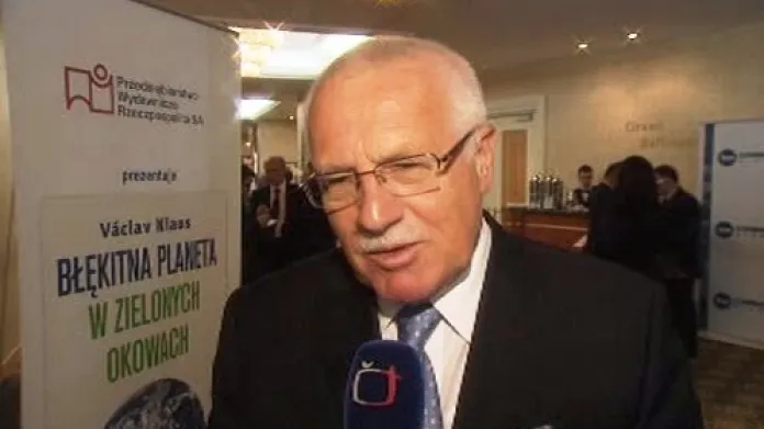 Václav Klaus na varšavské konferenci Dvacet let ekonomické transformace postkomunistických zemí