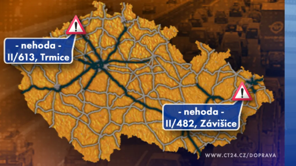 Dopravní situace v pondělí 10. 11. 2008