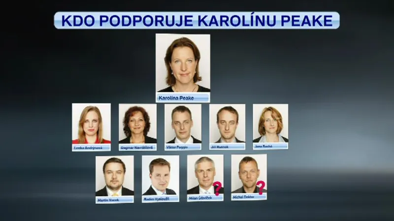 Poslanecký klub Formace kolem Karoliny Peake