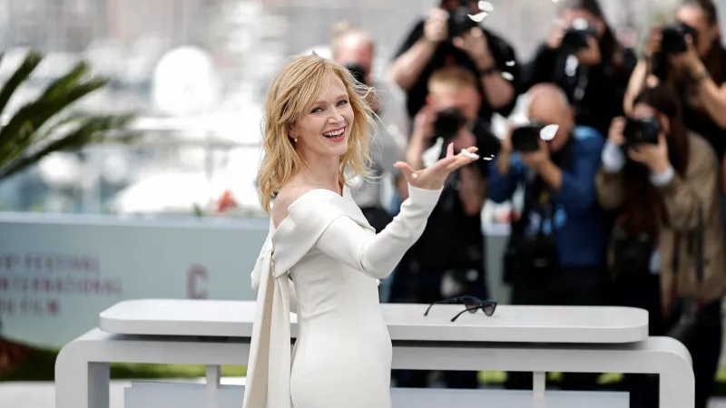 Anna Geislerová při uvedení filmu Karavan v Cannes