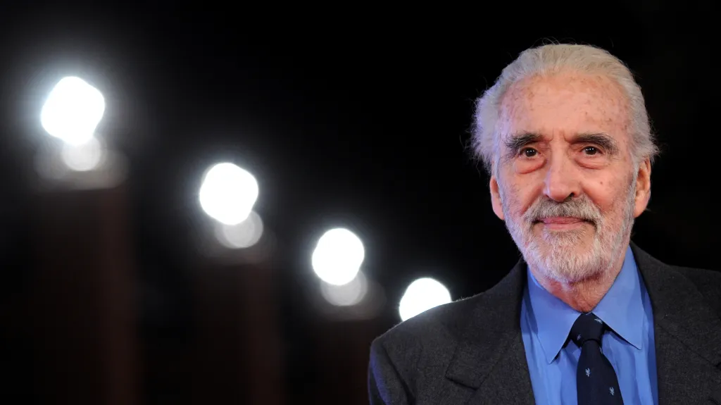 Britský herec Christopher Lee