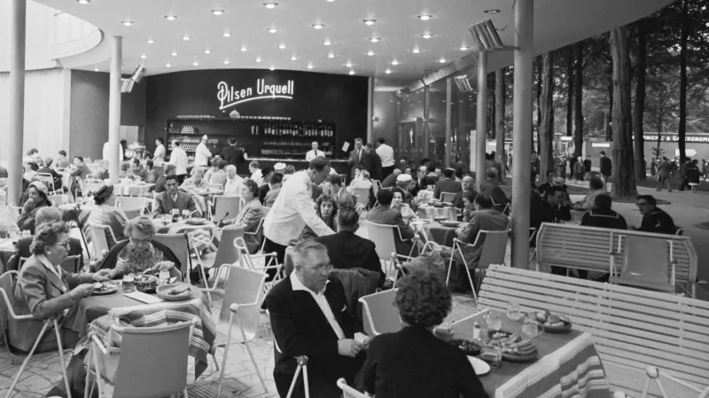 Československá restaurace na Světové výstavě v Bruselu