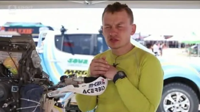 Pabiška měl s motorkou ve 2. etapě Dakaru drobné problémy