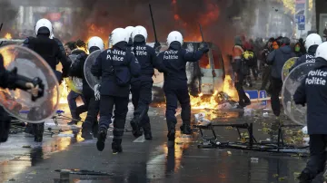 Nepokoje v Bruselu