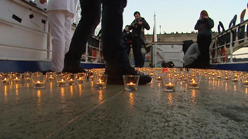 Happening Světlo pro Ukrajinu