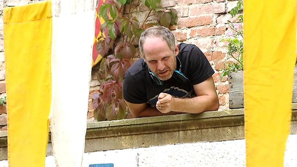 Jan Prušinovský při natáčení pohádky Bylo, nebylo