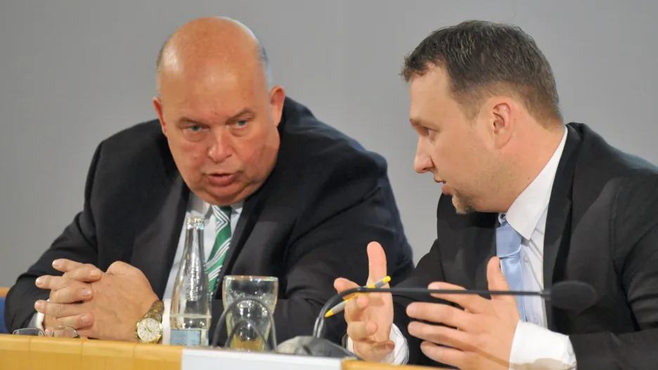 Šéf agrární komory Miroslav Toman s ministrem zemědělství Marianem Jurečkou