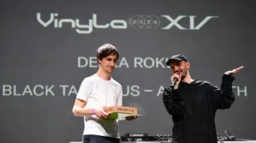 Vyhlášení cen Vinyla 2025, 13. března 2026, Praha. Deska roku: Black Tar Jesus – Aftermath