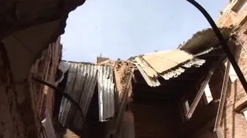 Trosky zříceného domu v Soukenické