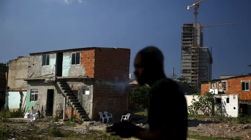 Favela Vila Autodromo u olympijských stavenišť