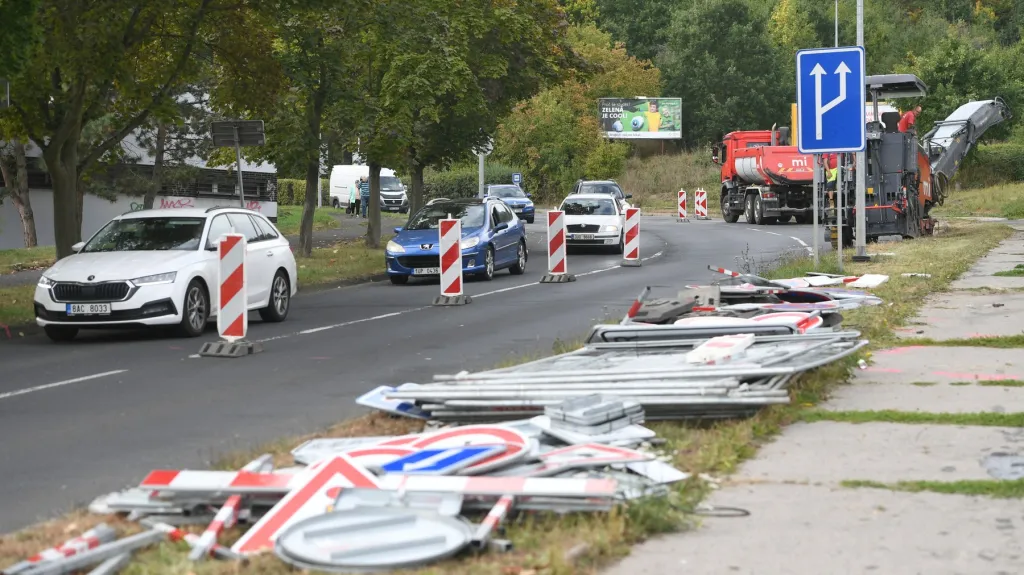 Oprava Výstupní ulice v Ústí nad Labem