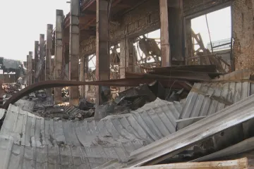 Mohutný požár v Dnipru zničil humanitární pomoc za dvacet milionů korun