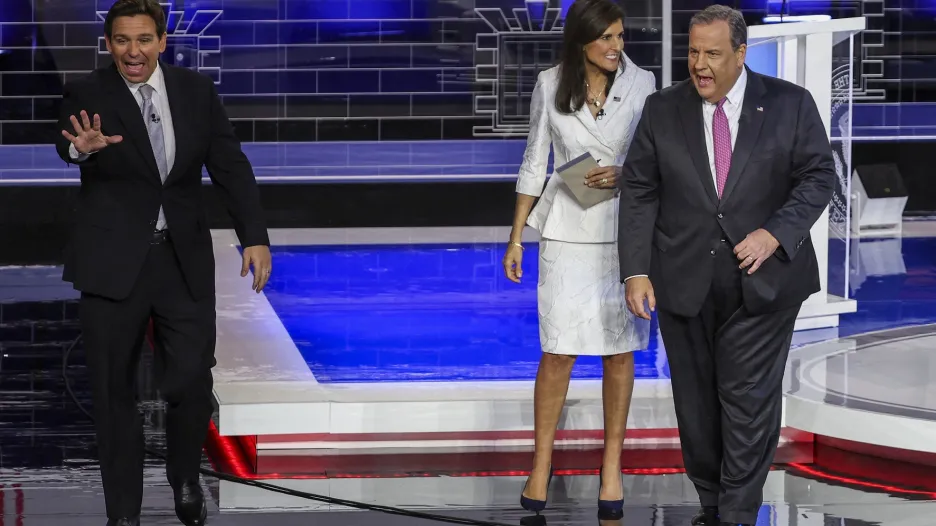 Republikánští kandidáti na debatě v Miami