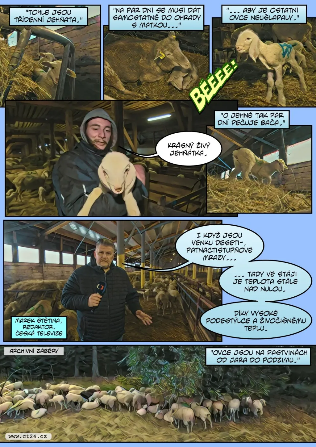 Farmáři chrání zvířata před mrazy