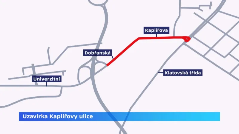 Uzavírka Kaplířovy ulice začne 3. června