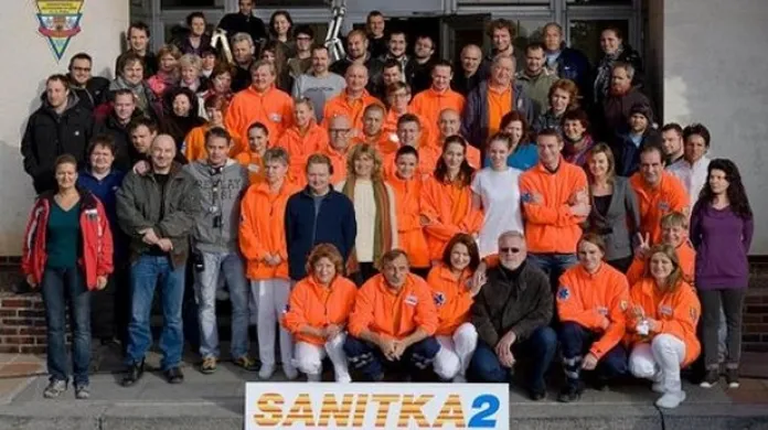Herci a tvůrci seriálu Sanitka 2