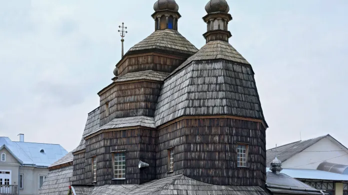 Dřevěný ukrajinský kostel