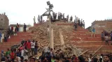 Náměstí Durbar po zemětřesení