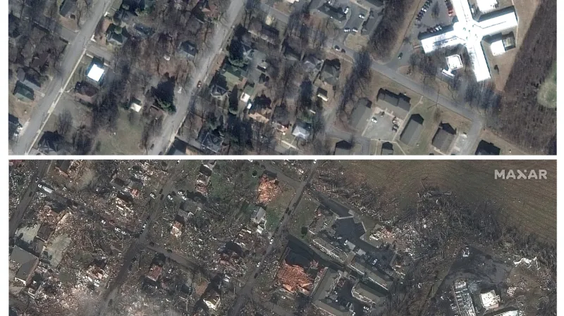 Následky tornád v USA