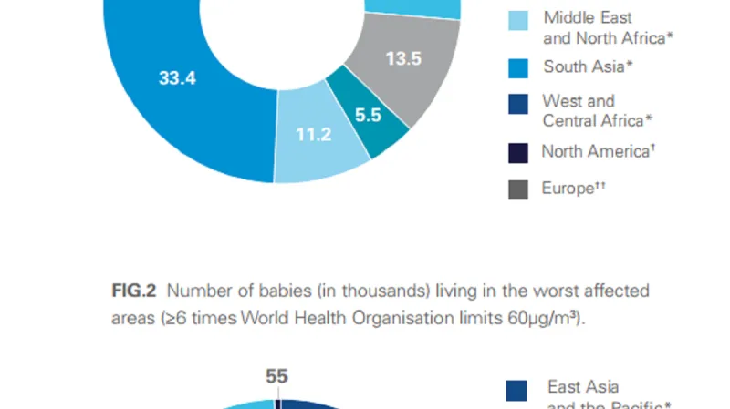 Nejhůř znečištěné oblasti