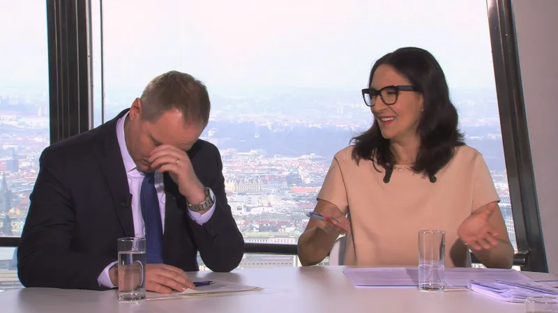 Reakce Petra Gazdíka a Alexandry Udženija na slova Jiřího Dolejše