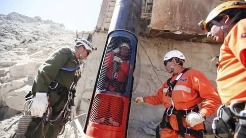 Záchranná kapsle pro zavalené horníky