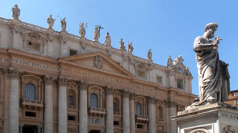 Centrální balkon Svatopetrského chrámu