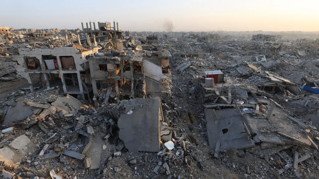 Zničené město Gaza (24. listopadu 2025)