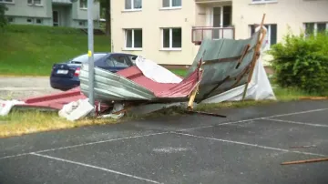 Následky bouřek na jižní Moravě