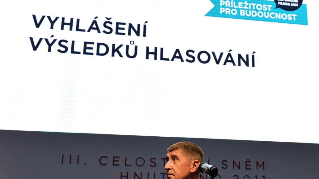 Andrej Babiš znovu zvolen předsedou ANO