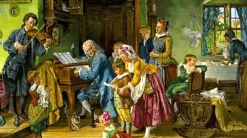 J. S. Bach se svou rodinou