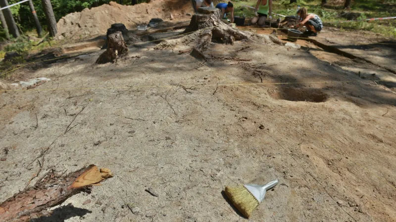 Archeologický průzkum u Plavu na Českobudějovicku