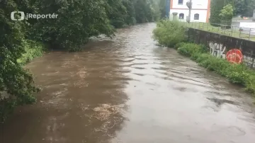 iReportér Petra Vostatková: Rozvodněná řeka Jihlava v Heleníně