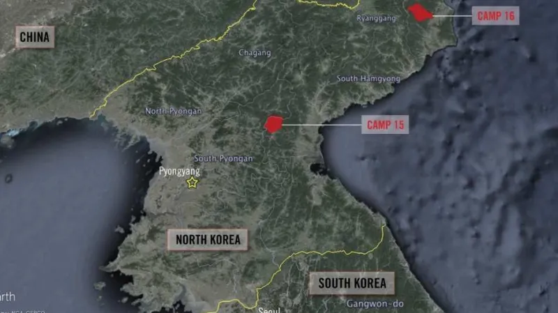 Umístění jednotlivých táborů