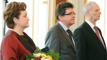 Milada Tomková, Jaroslav Fenyk a Jan Filip