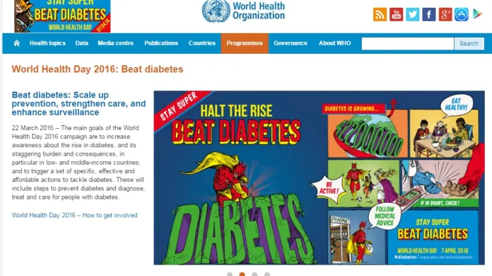 Kampaň WHO k cukrovce