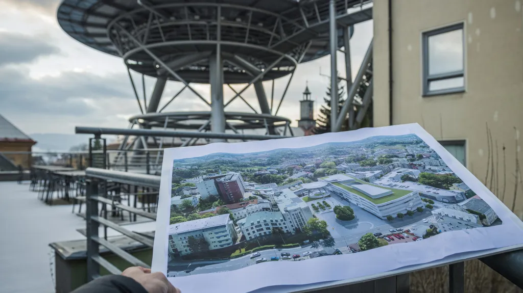 Vizualizace nového pavilonu v liberecké nemocnici