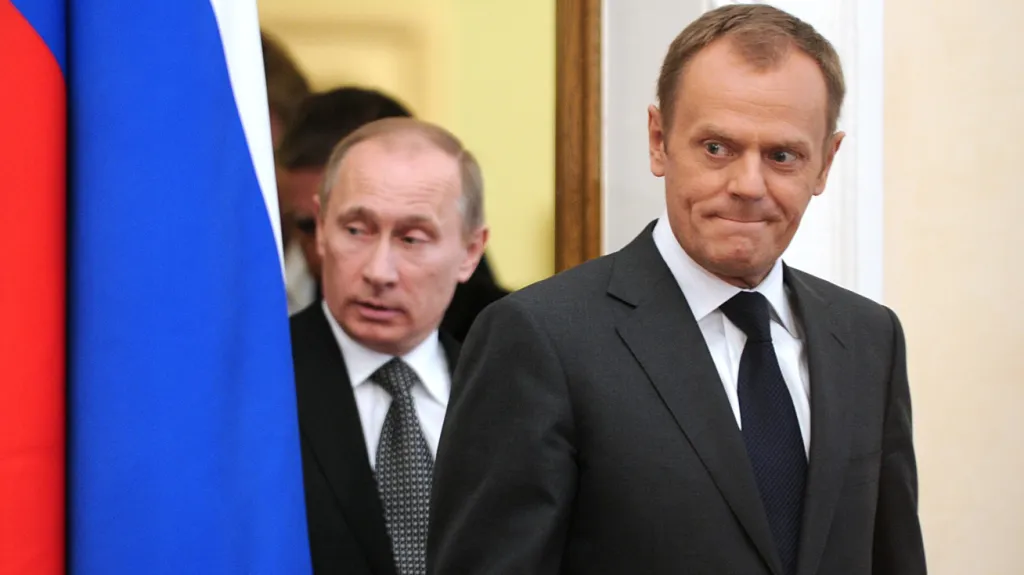Vladimir Putin a Donald Tusk
