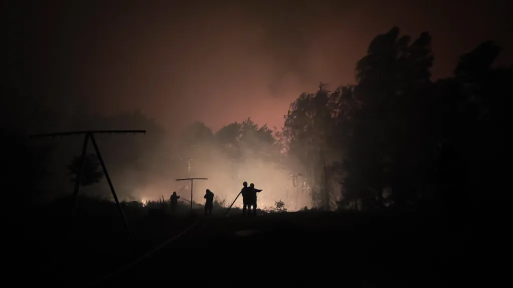 Požár v národním parku České Švýcarsko (26. července 2022)