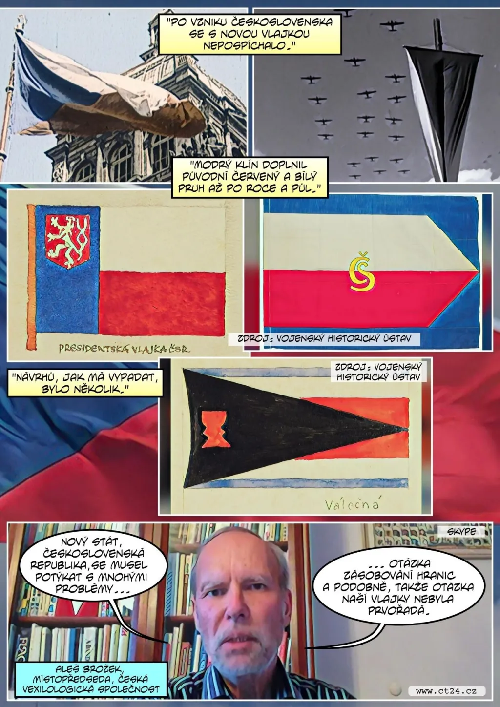 Státní vlajka slaví sto let