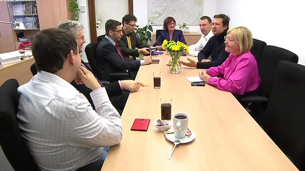 Schůzka zástupců současné koalice