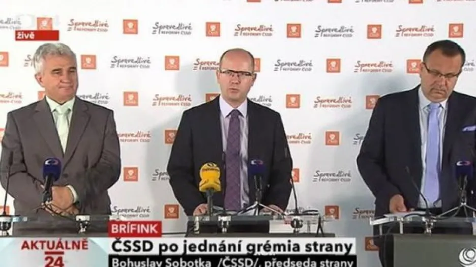 ČSSD po jednání gremia strany
