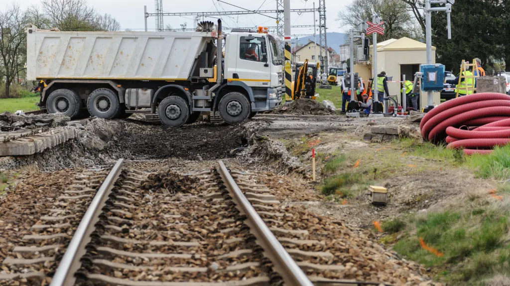 Rekonstrukce přejezdu v Kaplici