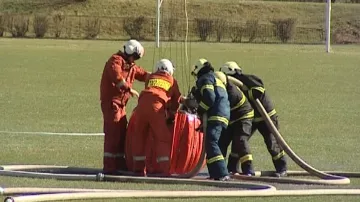Zásah hasičů v Jundrově