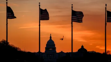 Pohled na sídlo Kapitolu v USA