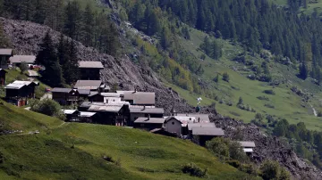 Alpská vesnice Blatten